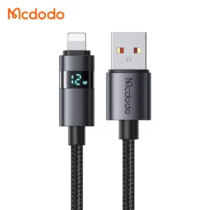 کابل شارژ 3 آمپر USB-A به Lightning نمایشگر دار 1.2 متر برند Mcdodo مدل Mcdodo CA-6490