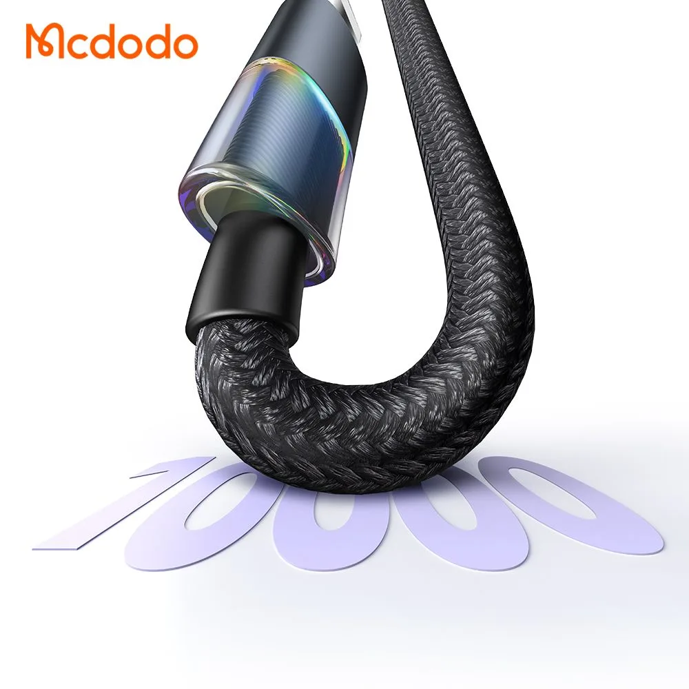کابل شارژ 36وات 3 آمپر Type-c به Lightning رقص نور دار 1.2 متر برند مک دودو مدل Mcdodo CA-8190