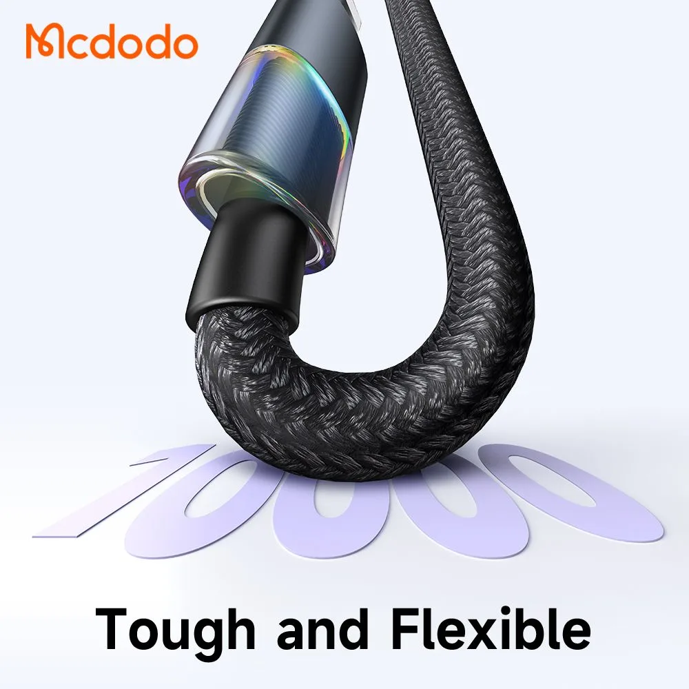 کابل شارژ 36وات 3 آمپر Type-c به Lightning رقص نور دار 1.2 متر برند مک دودو مدل Mcdodo CA-8190