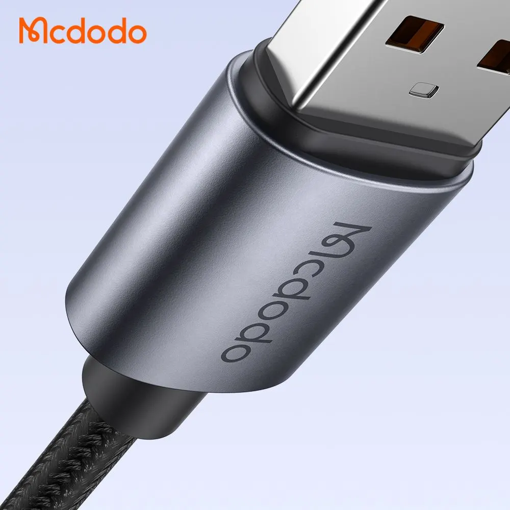کابل شارژ 6آمپر 100وات USB-A به Type-C دارای نورپردازی LED طول 1.2 متر برند مک دودو مدل Mcdodo CA-5180