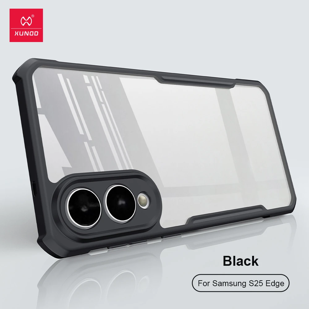 کریستال شیلد شفاف Samsung Galaxy S25 Edge مارک XUNDD سری Beatle