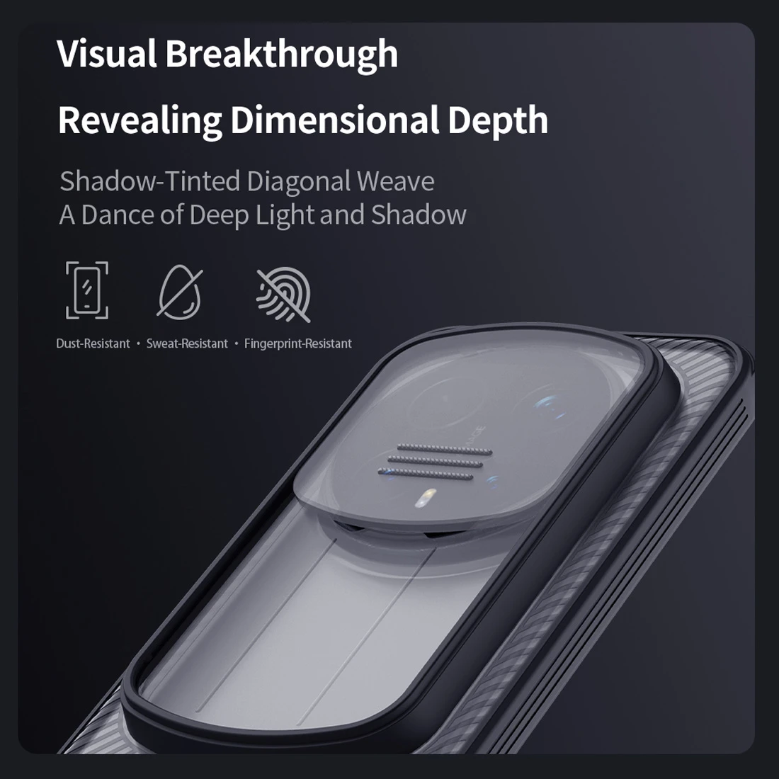 گارد ضدضربه دودی Honor Magic8 مارک نیلکین مدل Camshield Pro Clear