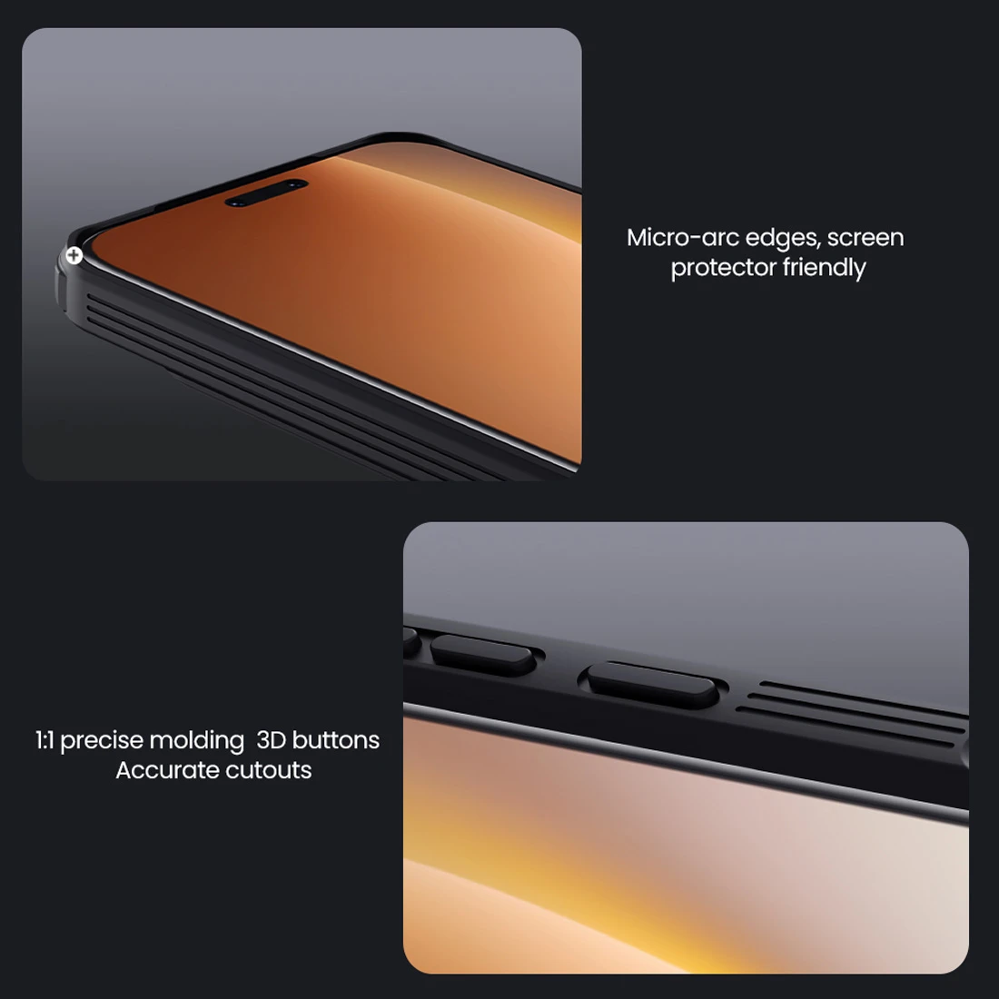 گارد ضدضربه دودی Honor Magic8 مارک نیلکین مدل Camshield Pro Clear