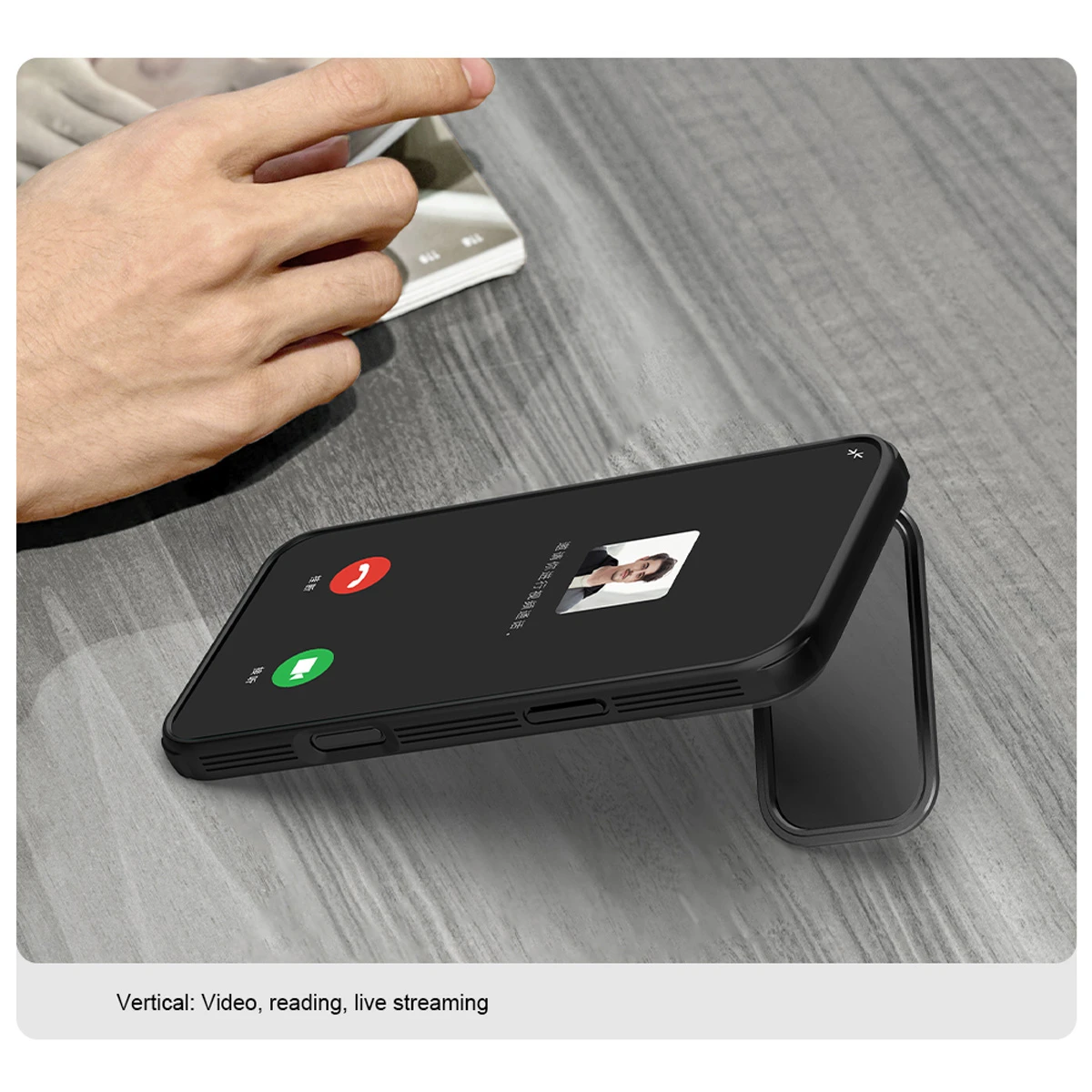 گارد مگنتی دودی کمرا استند iPhone 17 Pro Max مارک نیلکین مدل CamShield Prop Magnetic