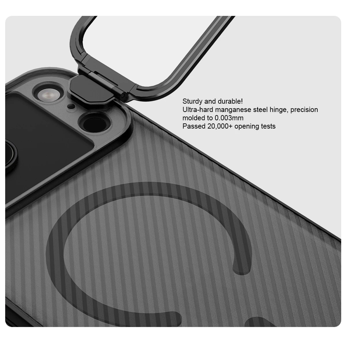 گارد مگنتی دودی کمرا استند iPhone 17 Pro Max مارک نیلکین مدل CamShield Prop Magnetic