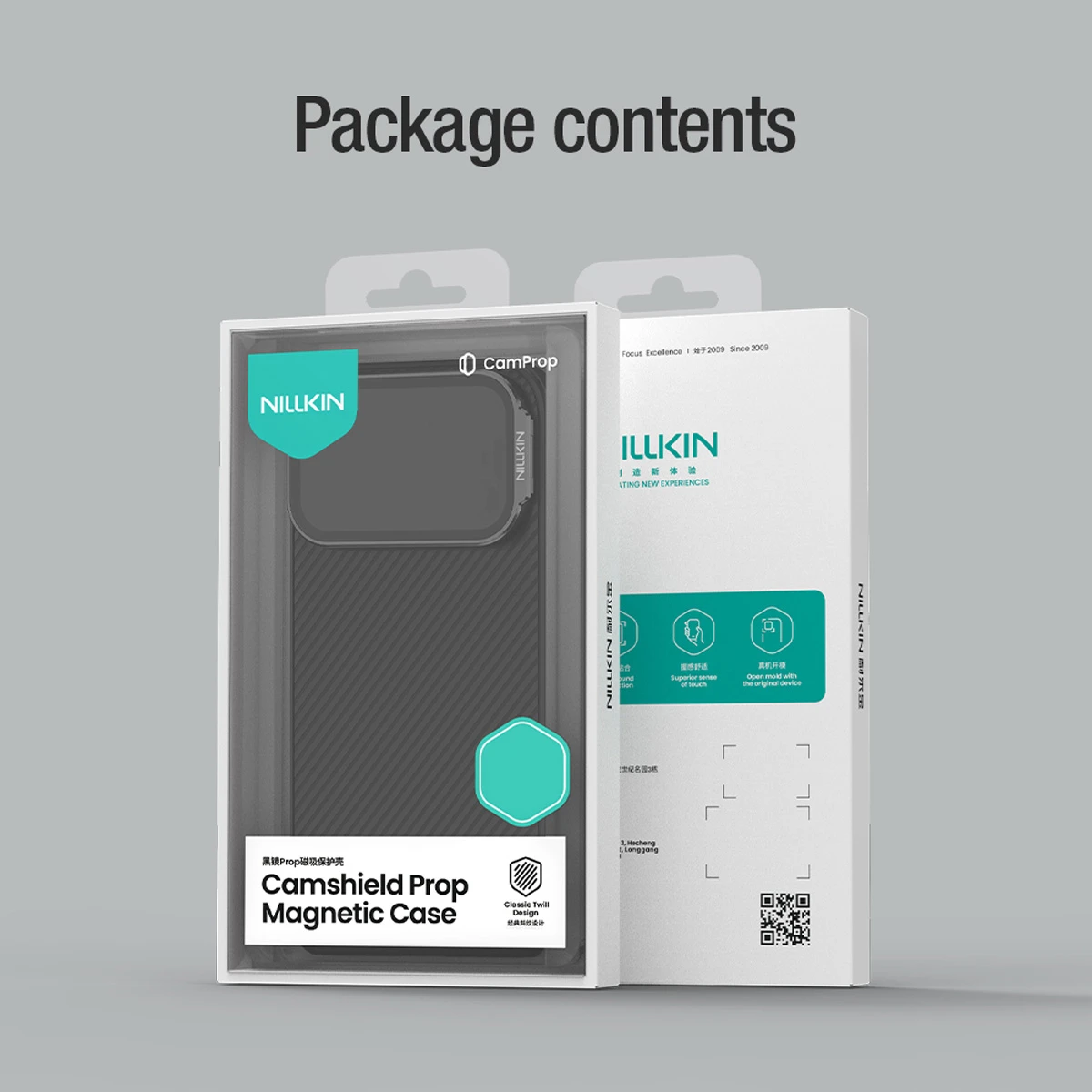 گارد مگنتی کمرا استند شیشه‌ای iPhone 17 Pro مارک نیلکین مدل CamShield Prop Magnetic