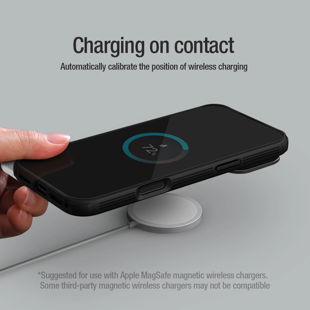 گارد مگنتی کمرا استند شیشه‌ای iPhone 17 Pro مارک نیلکین مدل CamShield Prop Magnetic