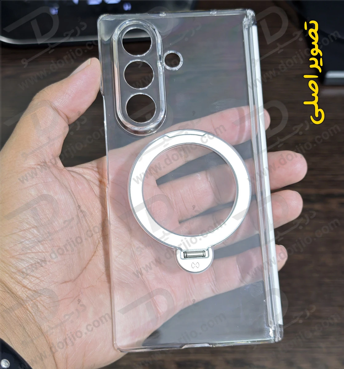 گارد کریستالی با گلس صفحه نمایش بیرونی Samsung Galaxy Z Fold 7 مارک XUNDD سری Ultra-Thin Rotatable