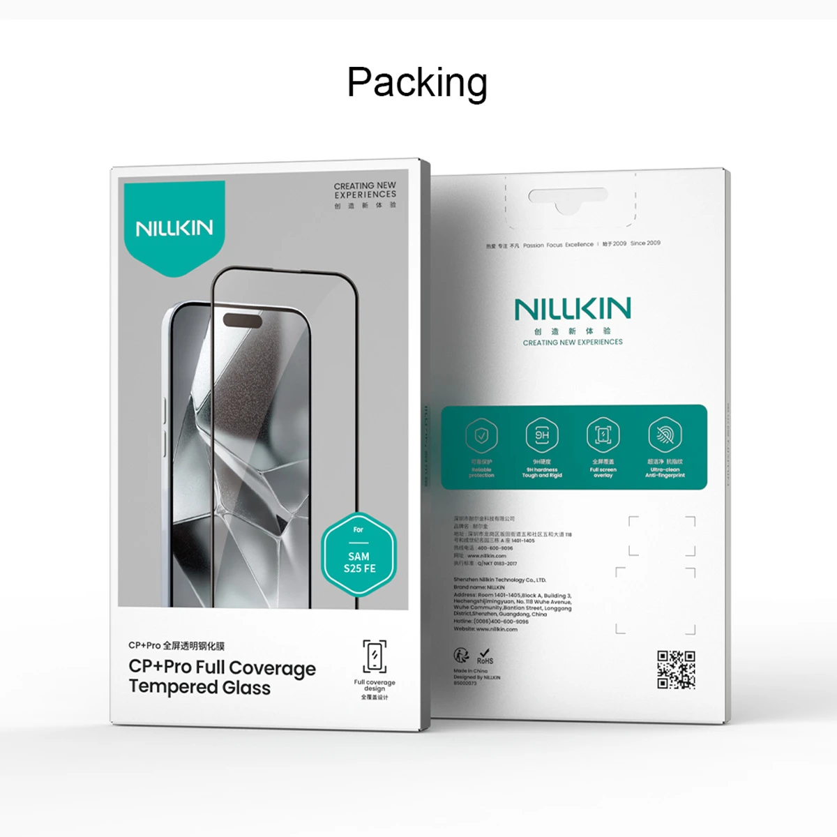 گلس شیشه ای Samsung Galaxy S25 FE مارک نیلکین مدل CP+PRO