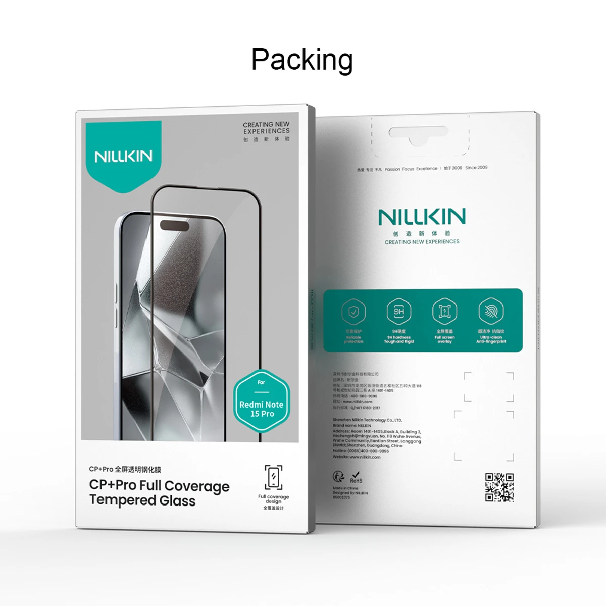 گلس شیشه ای Xiaomi Redmi Note 15 Pro 5G مارک نیلکین مدل CP+PRO