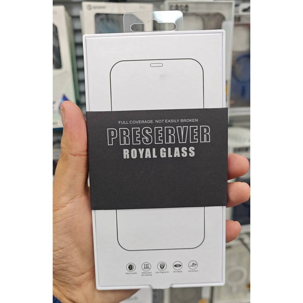 گلس تمام صفحه iPhone 16 Pro مارک KZDOO گلس تمام صفحه iPhone 16 Pro مارک KZDOO