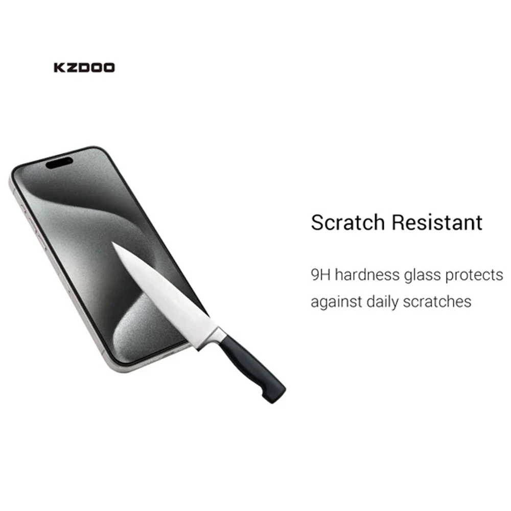 گلس تمام صفحه iPhone 17 Pro مارک KZDOO