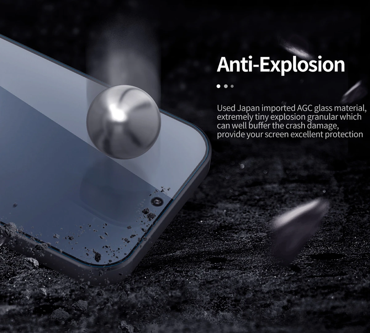 گلس شیشه ای Xiaomi 17 مارک نیلکین مدل H+Pro