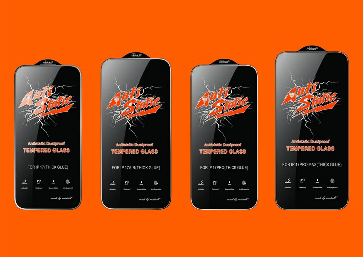 گلس شیشه ای iPhone 17 Pro مارک Mietubl مدل Anti-Static