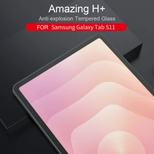 گلس شیشه ای نیلکین Samsung Galaxy Tab S11 مارک نیلکین مدل H+ Anti-explosion