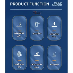 گلس شیشه‌ای Samsung Galaxy S25 FE مارک Mietubl مدل Anti-Static