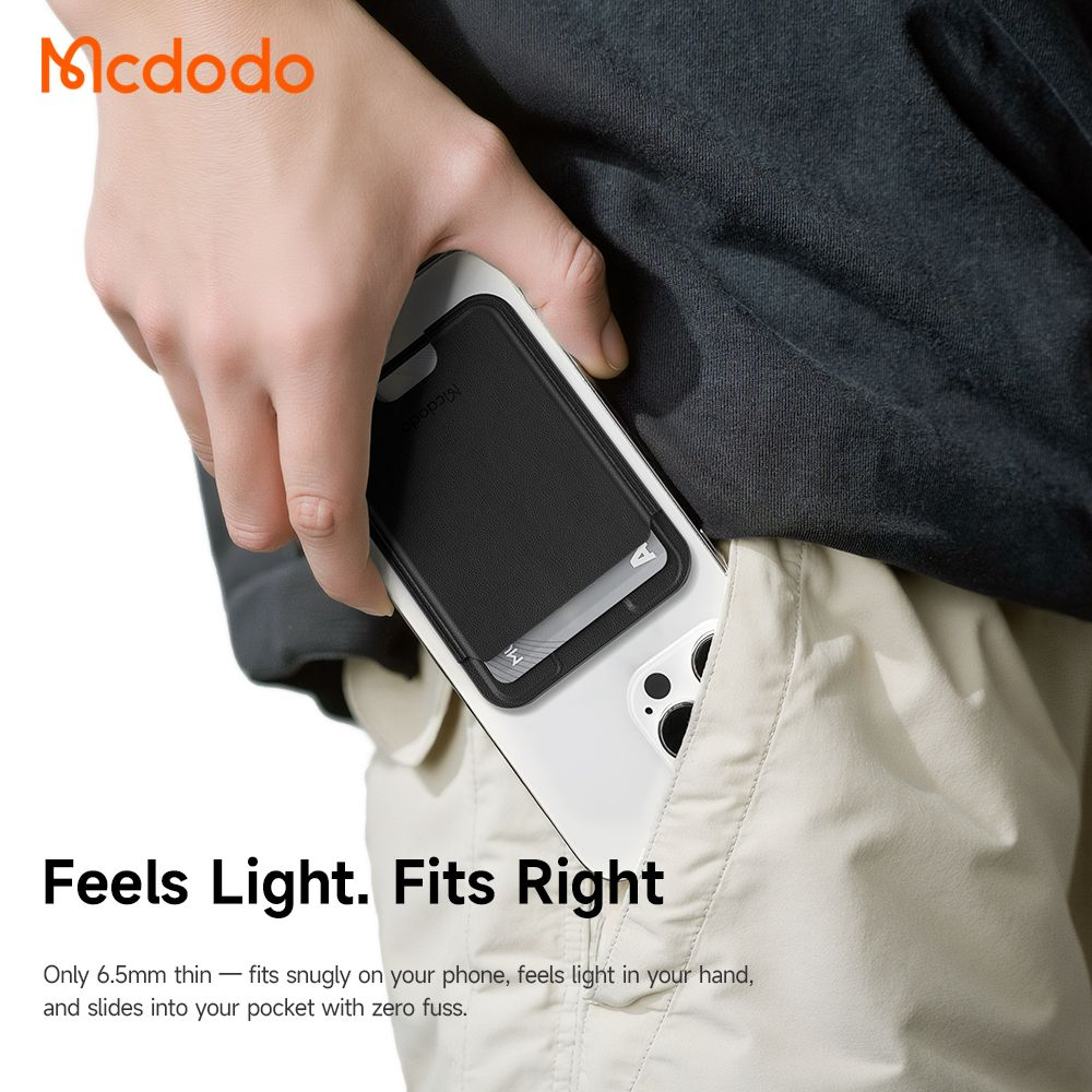 جا کارتی چرمی مگنتی با ظرفیت 3 کارت برند مک دودو مدل Mcdodo WH-7920