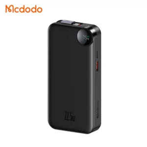 پاوربانک 10هزار 22.5 وات بهمراه کابل شارژ جمع شونده داخلی برند مک دودو مدل Mcdodo MC-3860