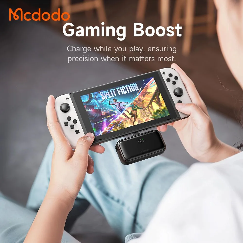 پاوربانک 5 هزار 22.5 وات دارای کابل و کانکتور داخلی پورت Type-C برند مک دودو مدل Mcdodo MC-7760