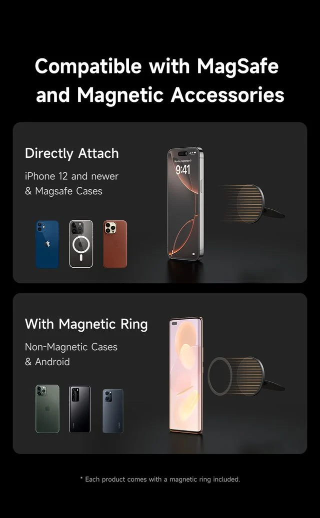  پاپ سوکت و هولدر انگشتی چرمی مگنتی با آینه آرایش برند مک دودو مدل Mcdodo MR-7912