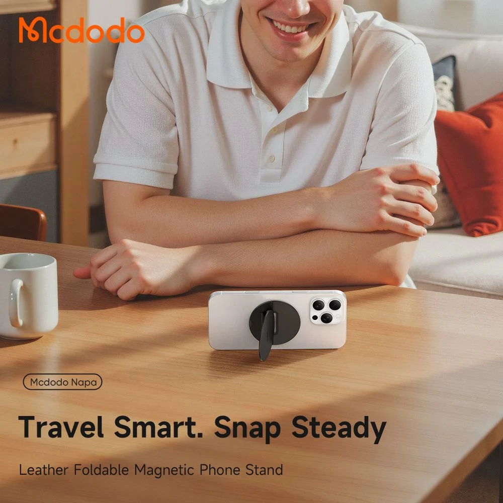 پاپ سوکت و هولدر انگشتی چرمی مگنتی برند مک دودو مدل Mcdodo MR-7910