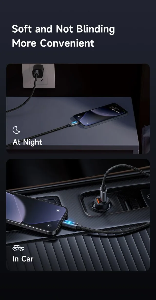 کابل شارژ 3 آمپر لایتنینگ USB-A به Lightning دارای نورپردازی LED طول 1.2متر برند مک دودو مدل Mcdodo CA-5660