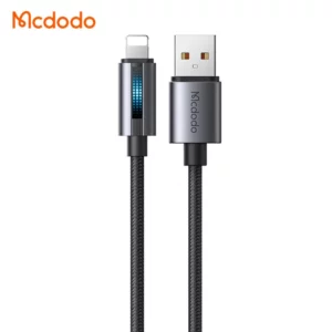 کابل شارژ 3 آمپر لایتنینگ USB-A به Lightning دارای نورپردازی LED طول 1.2متر برند مک دودو مدل Mcdodo CA-5660