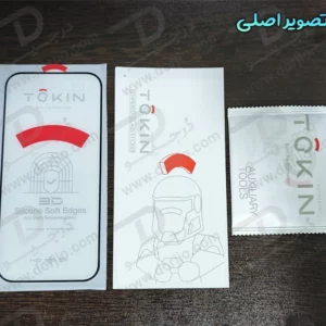 گلس فریم سیلیکونی ایربگ دار iPhone 17 Pro Max مارک TOKIN