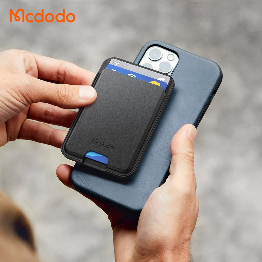 جا کارتی چرمی مگنتی با ظرفیت 3 کارت برند مک دودو مدل Mcdodo WH-7920