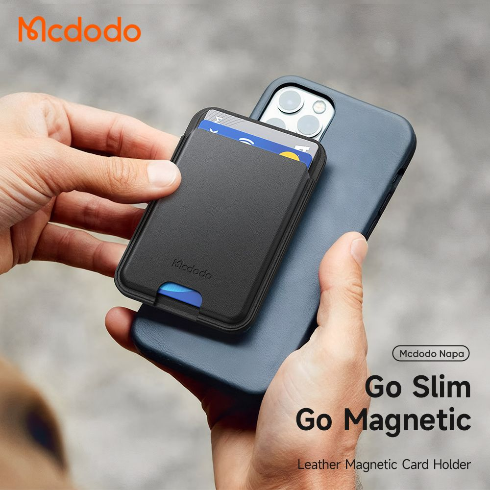 جا کارتی چرمی مگنتی با ظرفیت 3 کارت برند مک دودو مدل Mcdodo WH-7920
