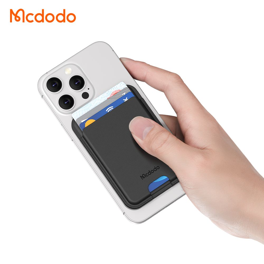جا کارتی چرمی مگنتی با ظرفیت 3 کارت برند مک دودو مدل Mcdodo WH-7920