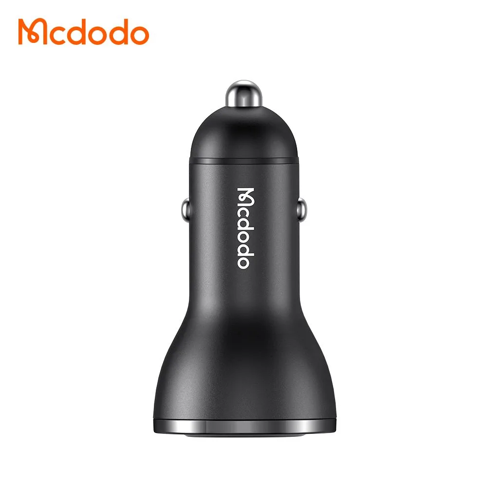 شارژر فندکی 2 پورت 95 وات USB-A + Type-C دارای نمایشگر دیجیتالی برند مک دودو مدل Mcdodo CC-5670
