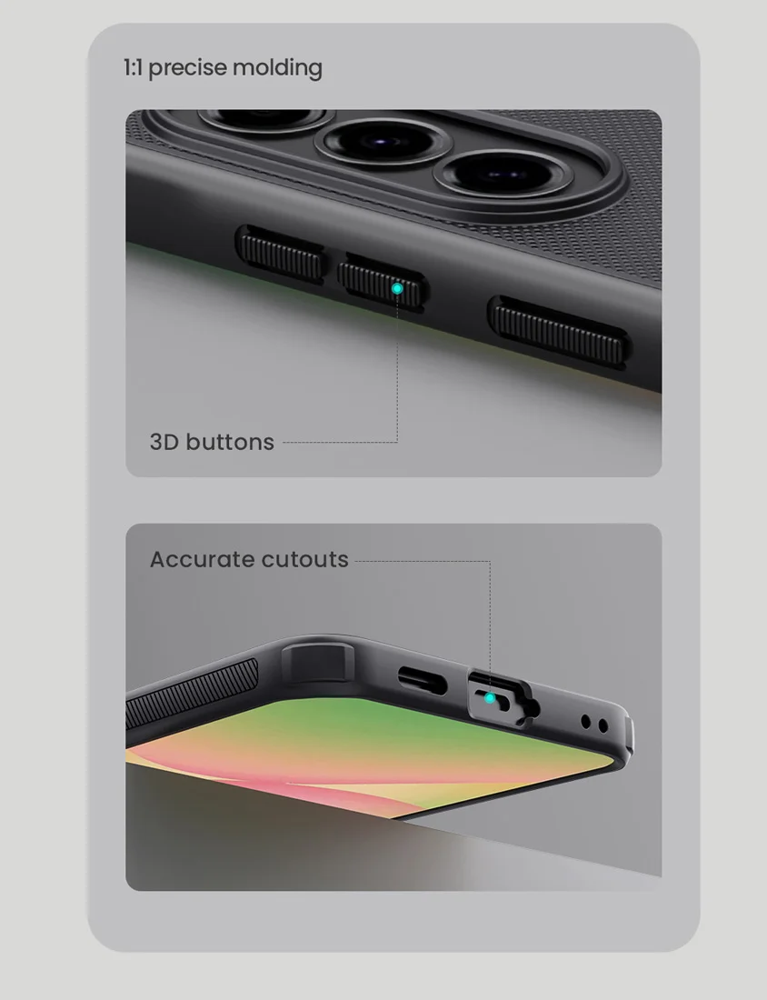 قاب ضدضربه Galaxy A57 مارک نیلکین مدل Super Frosted Shield Pro