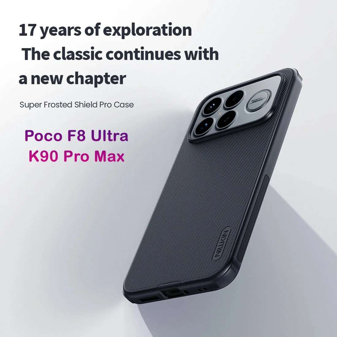 قاب ضدضربه Poco F8 Ultra مارک نیلکین مدل Super Frosted Shield Pro قاب ضدضربه Poco F8 Ultra مارک نیلکین مدل Super Frosted Shield Pro