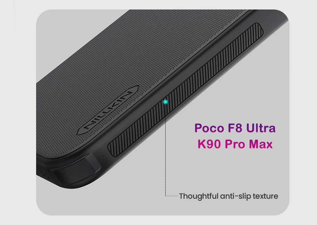 قاب ضدضربه Poco F8 Ultra مارک نیلکین مدل Super Frosted Shield Pro