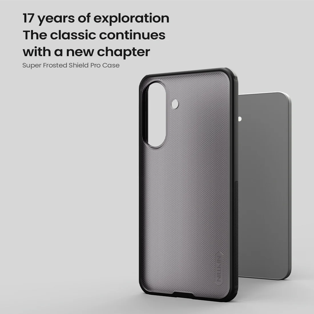 قاب ضدضربه دودی Galaxy A57 مارک نیلکین مدل Super Frosted Shield Pro Clear