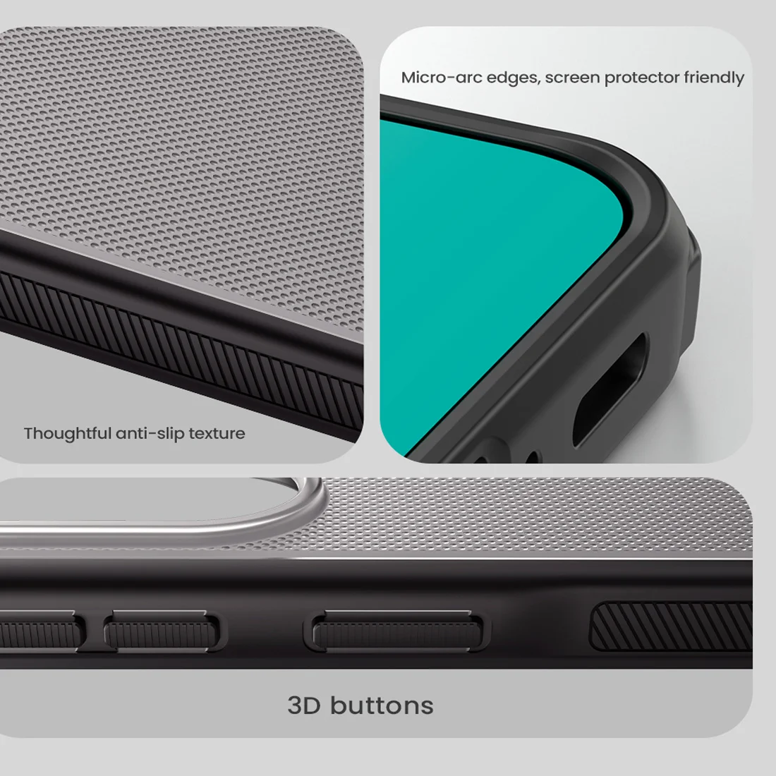 قاب ضدضربه دودی Galaxy A57 مارک نیلکین مدل Super Frosted Shield Pro Clear