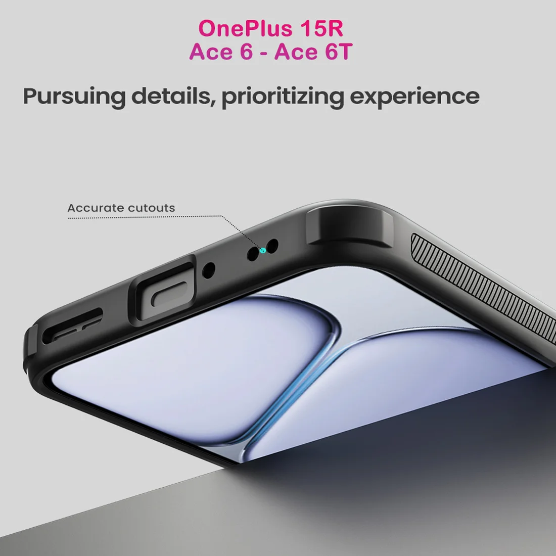 قاب ضدضربه دودی OnePlus 15R مارک نیلکین مدل Super Frosted Shield Pro Clear