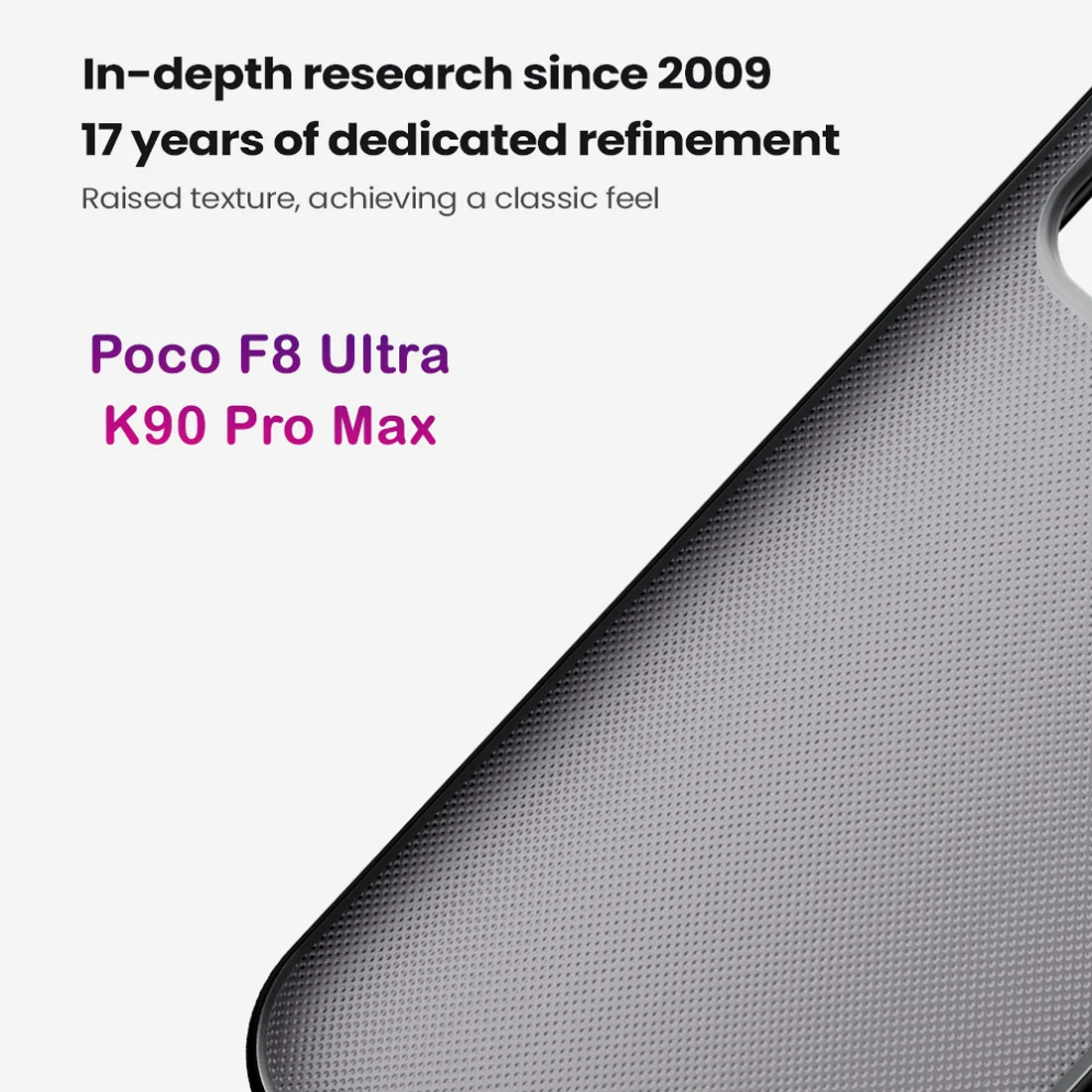 قاب ضدضربه دودی Poco F8 Ultra مارک نیلکین مدل Super Frosted Shield Pro Clear