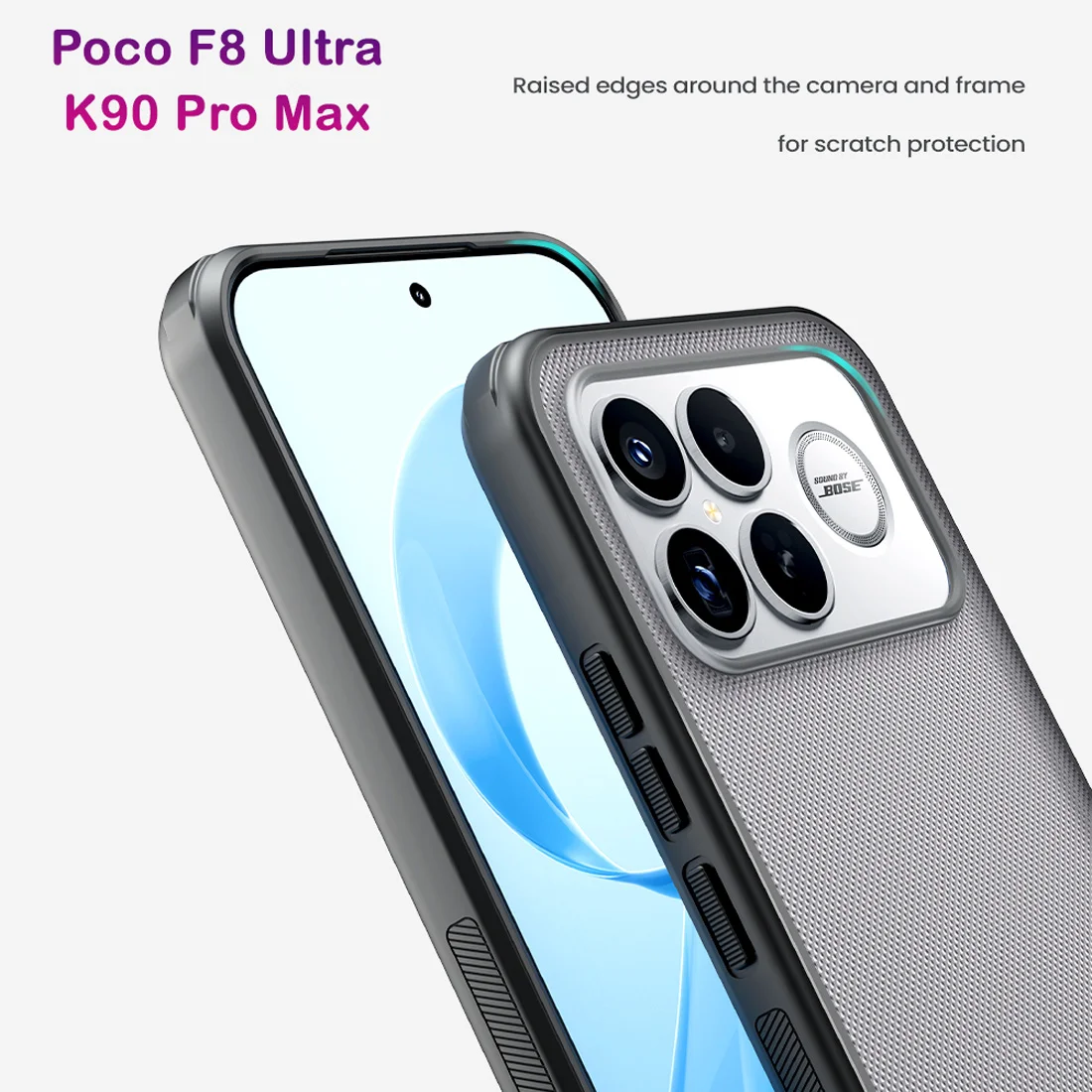 قاب ضدضربه دودی Poco F8 Ultra مارک نیلکین مدل Super Frosted Shield Pro Clear قاب ضدضربه دودی Poco F8 Ultra مارک نیلکین مدل Super Frosted Shield Pro Clear