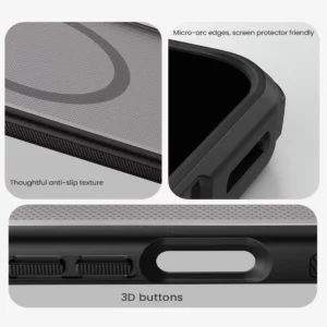 قاب ضدضربه دودی مگنتی Huawei Mate 80 Pro Max مارک نیلکین مدل Super Frosted Shield Pro Clear Magnetic