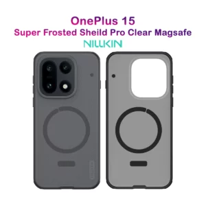 قاب ضدضربه دودی مگنتی OnePlus 15 مارک نیلکین مدل Super Frosted Shield Pro Clear Magnetic