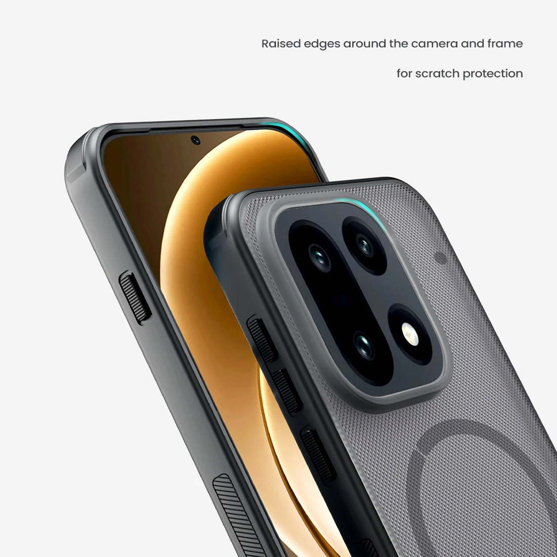 قاب ضدضربه دودی مگنتی OnePlus 15 مارک نیلکین مدل Super Frosted Shield Pro Clear Magnetic