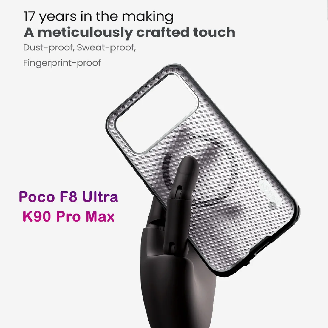 قاب ضدضربه دودی مگنتی Poco F8 Ultra مارک نیلکین مدل Super Frosted Shield Pro Clear Magnetic قاب ضدضربه دودی مگنتی Poco F8 Ultra مارک نیلکین مدل Super Frosted Shield Pro Clear Magnetic