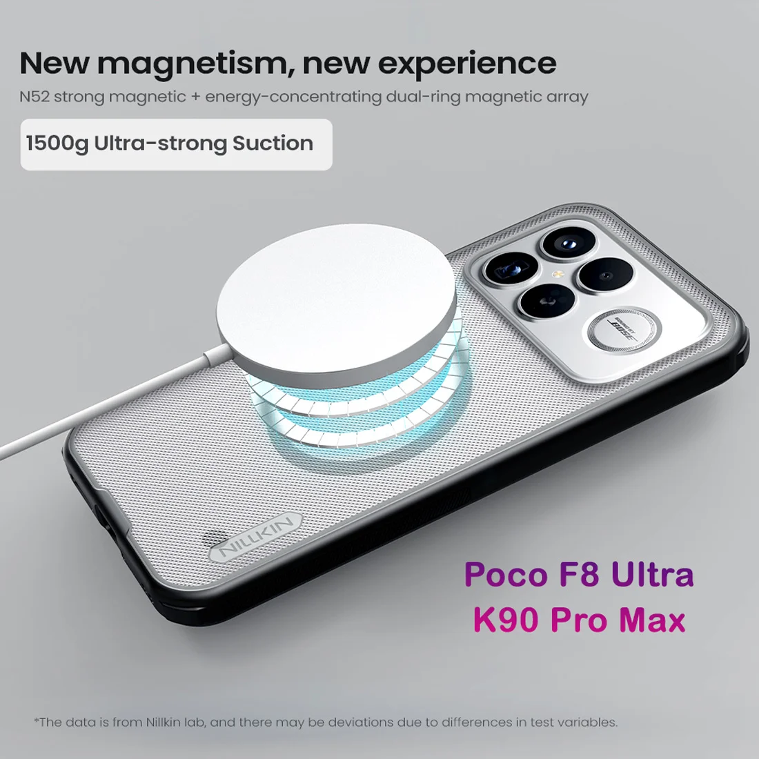 قاب ضدضربه دودی مگنتی Poco F8 Ultra مارک نیلکین مدل Super Frosted Shield Pro Clear Magnetic قاب ضدضربه دودی مگنتی Poco F8 Ultra مارک نیلکین مدل Super Frosted Shield Pro Clear Magnetic