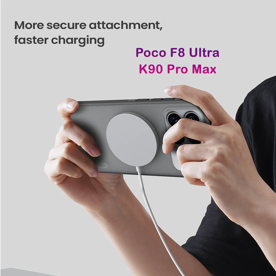 قاب ضدضربه دودی مگنتی Poco F8 Ultra مارک نیلکین مدل Super Frosted Shield Pro Clear Magnetic قاب ضدضربه دودی مگنتی Poco F8 Ultra مارک نیلکین مدل Super Frosted Shield Pro Clear Magnetic