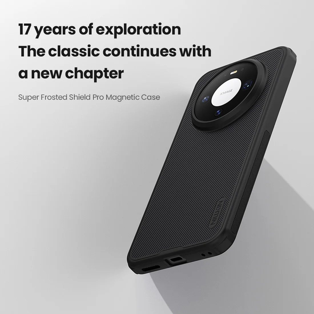 قاب ضدضربه مگنتی Huawei Mate 80 مارک نیلکین مدل Super Frosted Shield Pro Magnetic