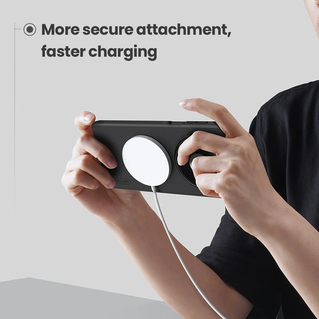 قاب ضدضربه مگنتی Huawei Mate 80 مارک نیلکین مدل Super Frosted Shield Pro Magnetic