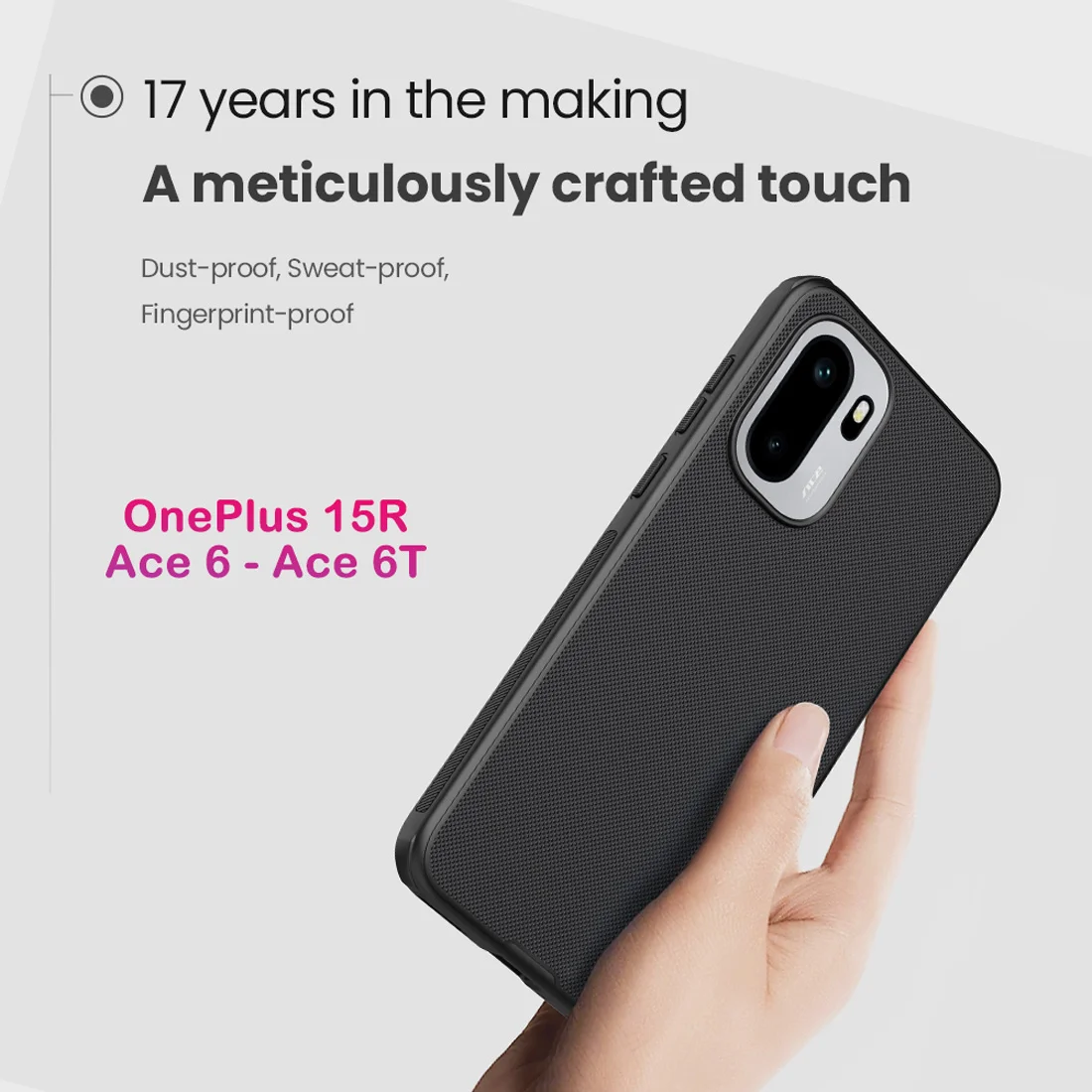 قاب ضدضربه مگنتی OnePlus Ace 6 مارک نیلکین مدل Super Frosted Shield Pro Magnetic