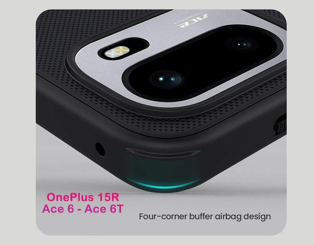 قاب ضدضربه مگنتی OnePlus Ace 6T مارک نیلکین مدل Super Frosted Shield Pro Magnetic